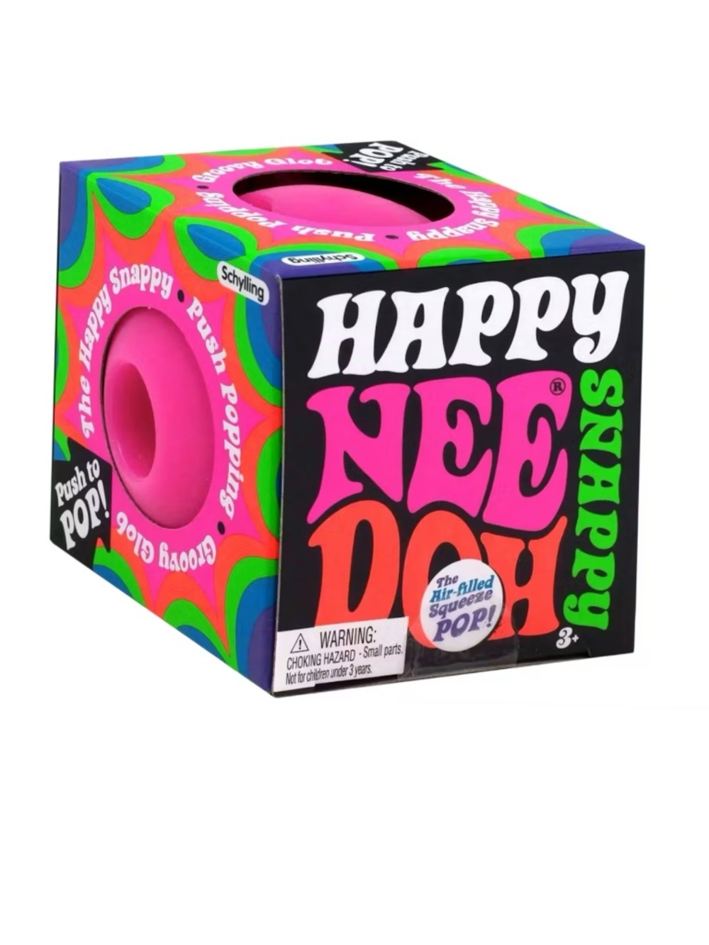 NeeDoh Happy Snappy RARE Pink Schylling - NIB